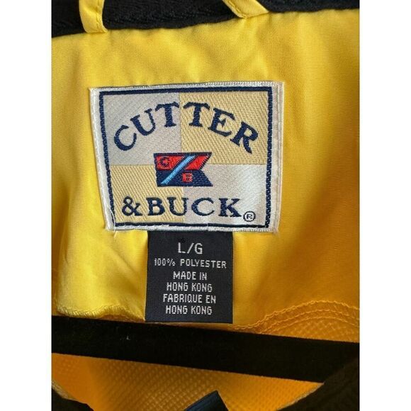 CUTTER & BUCK yellow blue red CLIMAGUARD mens windbreaker coat size L NWT - Picture 4 of 12